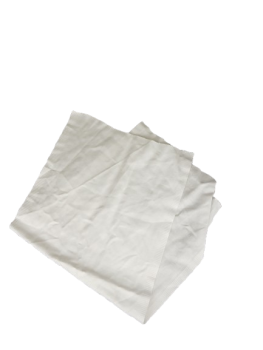 Preview: Handtuchrollen weiß, geschnitten, Baumwollqualität, 9-kg Ballen